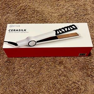 Brand new, never used — Cerasilk plates protect hair from 92% of damage
